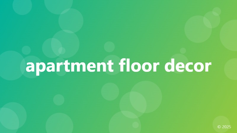 apartment floor decor