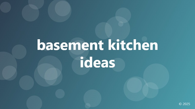 basement kitchen ideas