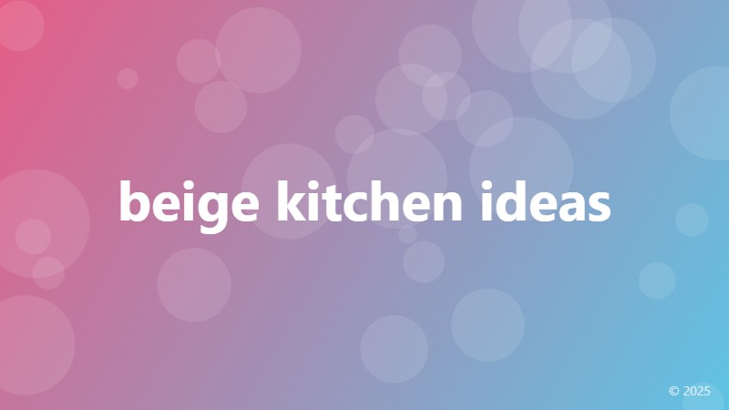 beige kitchen ideas