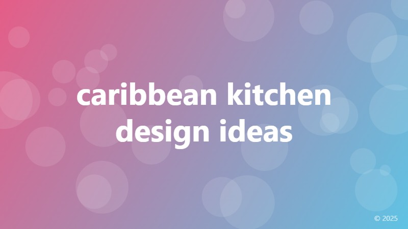 caribbean kitchen design ideas