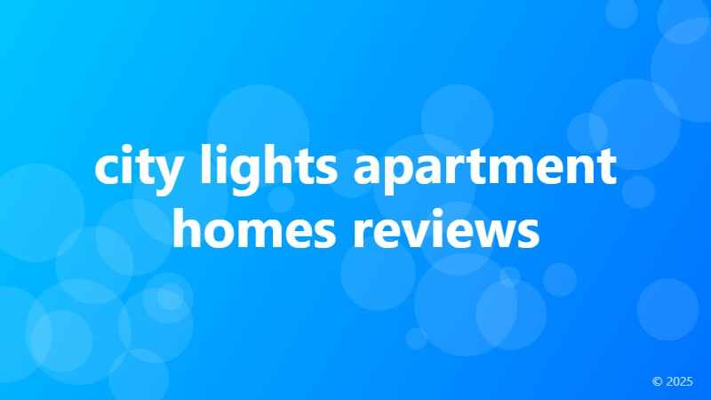 city lights apartment homes reviews