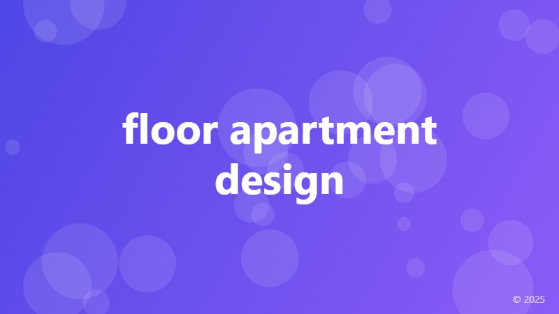 floor apartment design