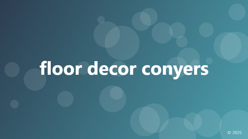 floor decor conyers