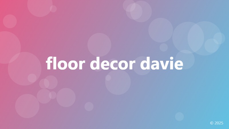 floor decor davie