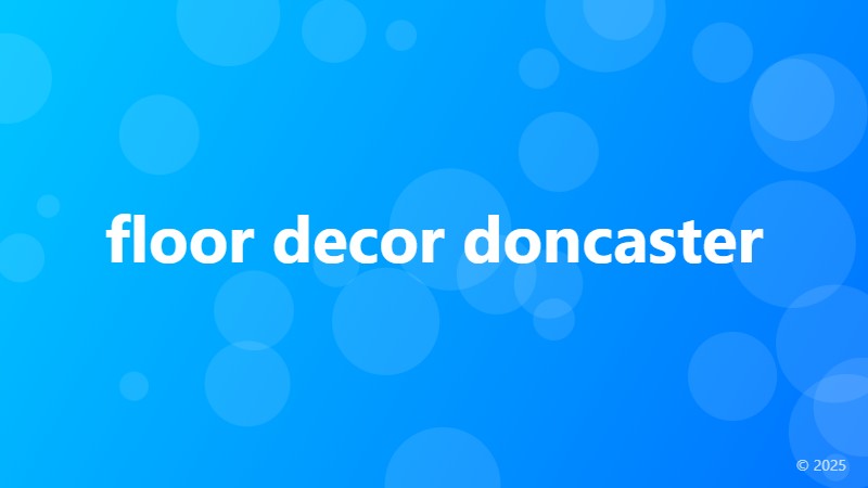 floor decor doncaster