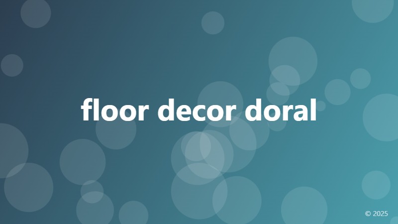 floor decor doral
