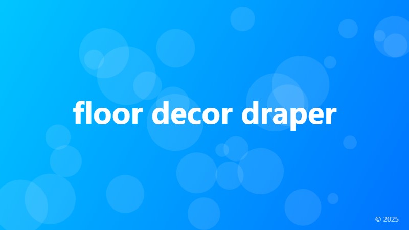 floor decor draper
