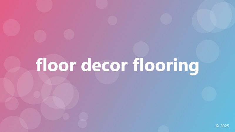 floor decor flooring
