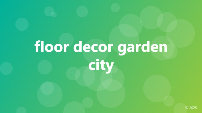 floor decor garden city
