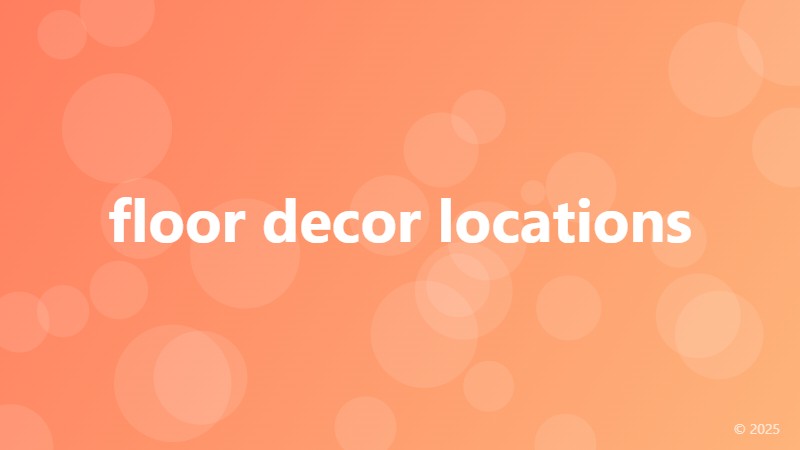floor decor locations