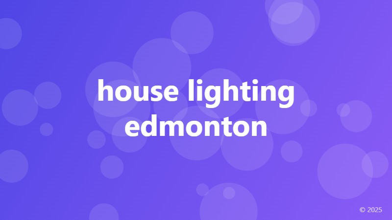 house lighting edmonton