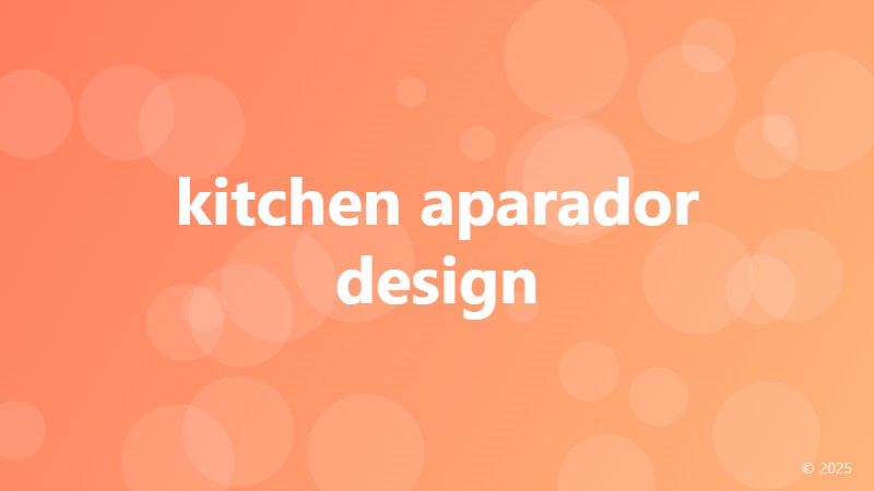 kitchen aparador design