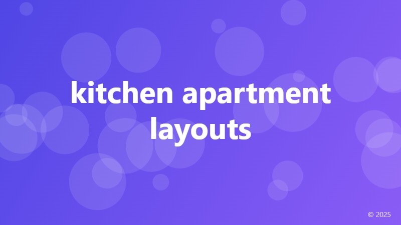 kitchen apartment layouts