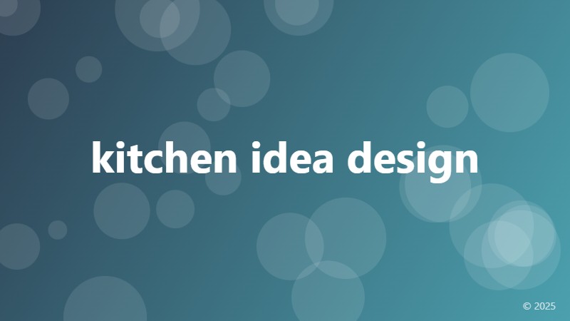 kitchen idea design