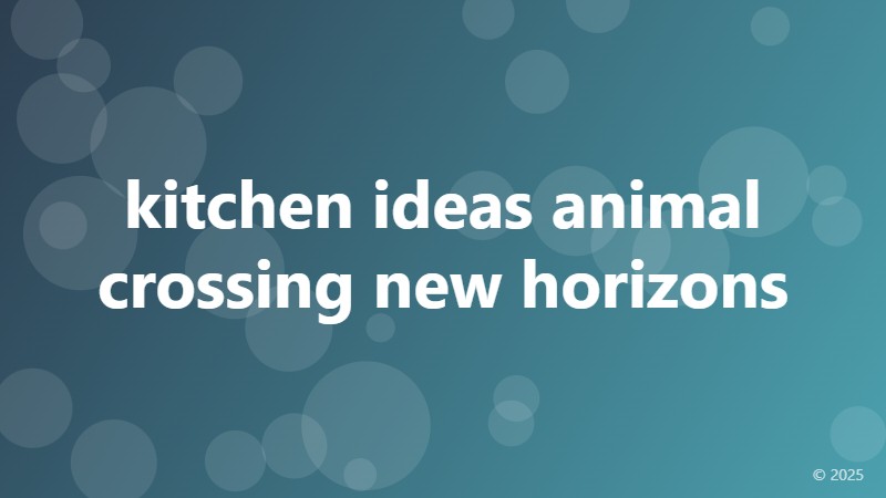 kitchen ideas animal crossing new horizons