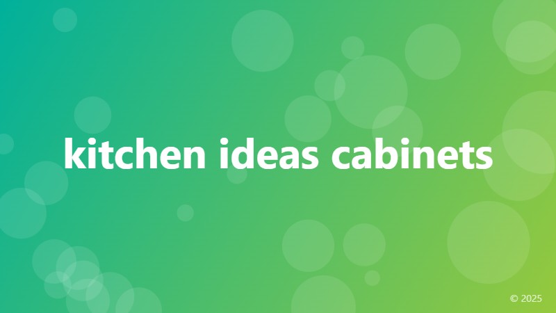 kitchen ideas cabinets