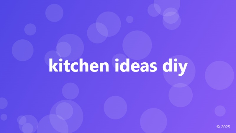 kitchen ideas diy