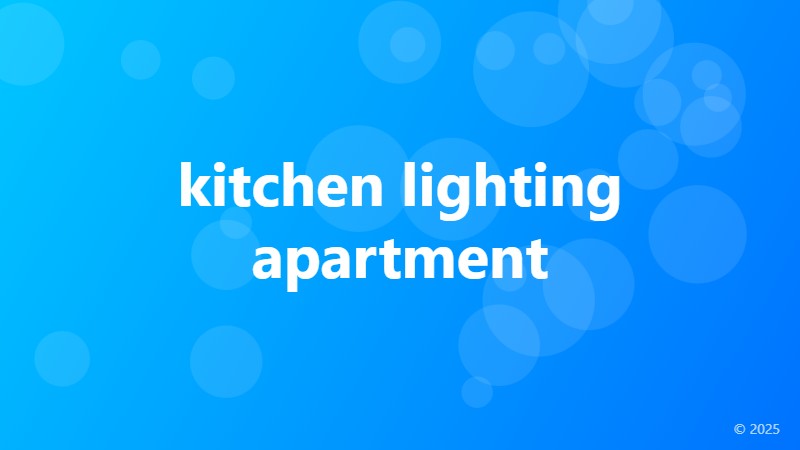 kitchen lighting apartment