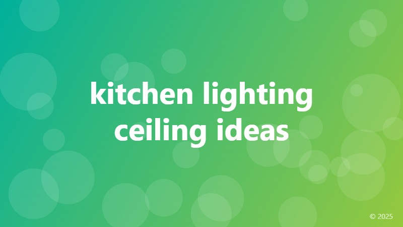 kitchen lighting ceiling ideas