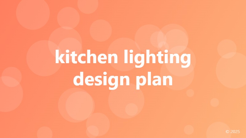 kitchen lighting design plan