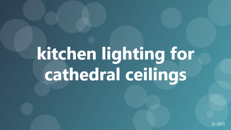 kitchen lighting for cathedral ceilings