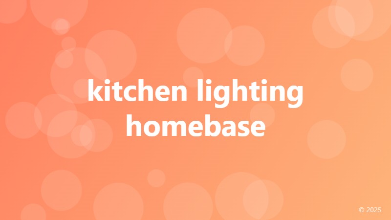 kitchen lighting homebase