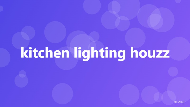 kitchen lighting houzz