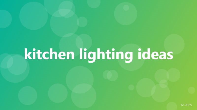 kitchen lighting ideas