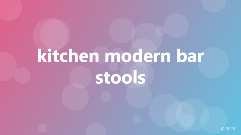kitchen modern bar stools