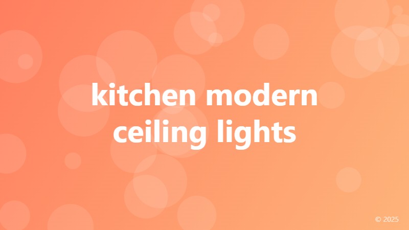kitchen modern ceiling lights