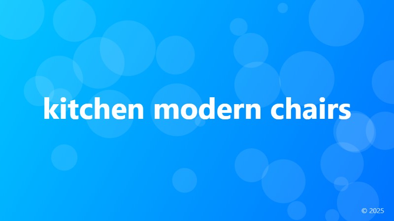 kitchen modern chairs