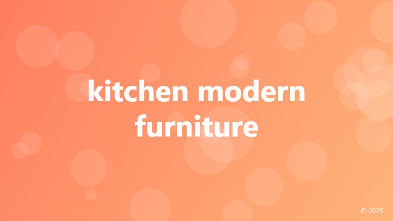 kitchen modern furniture