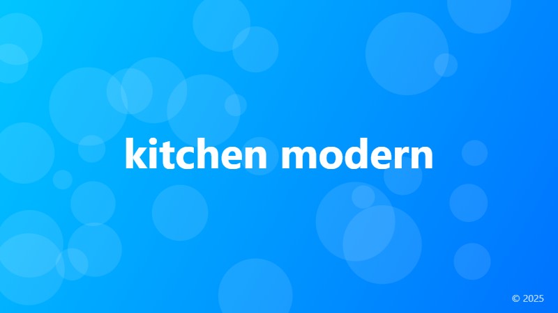 kitchen modern