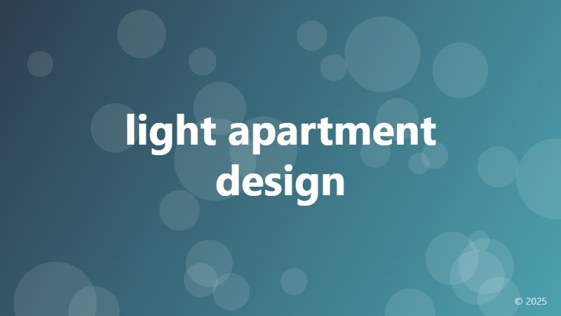 light apartment design