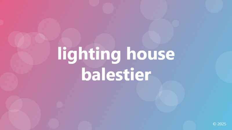 lighting house balestier