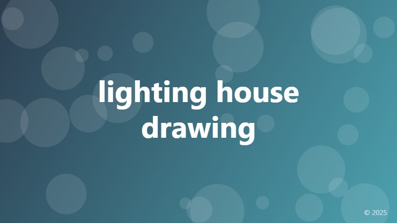 lighting house drawing