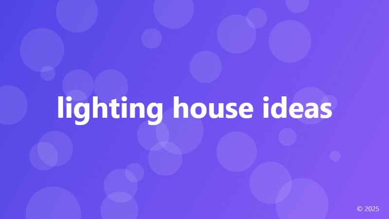 lighting house ideas