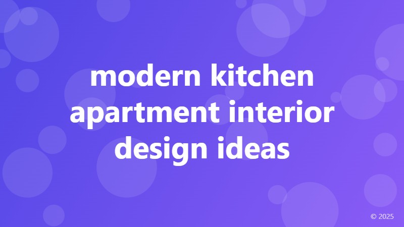 modern kitchen apartment interior design ideas