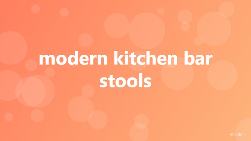 modern kitchen bar stools