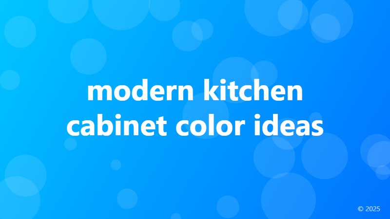 modern kitchen cabinet color ideas