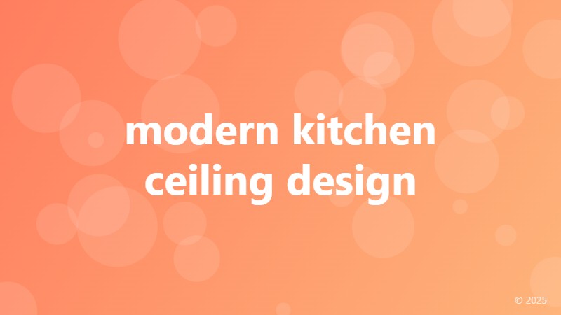 modern kitchen ceiling design