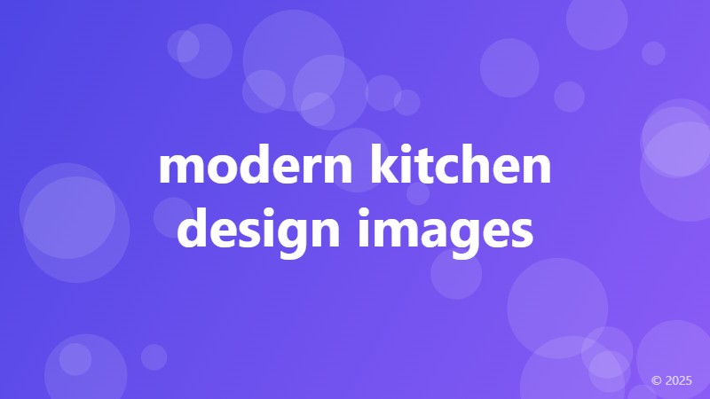 modern kitchen design images