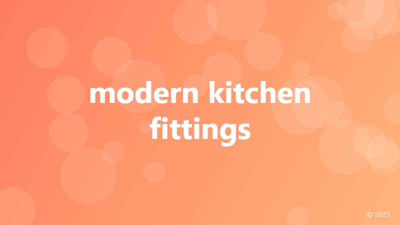 modern kitchen fittings
