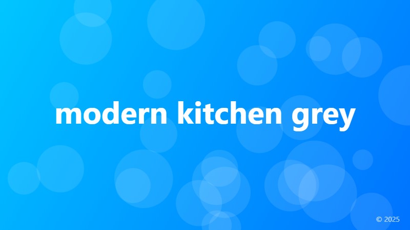 modern kitchen grey