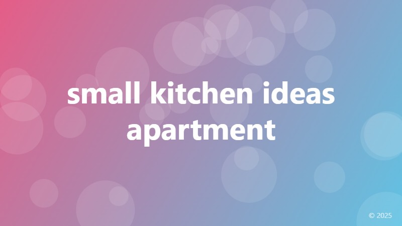 small kitchen ideas apartment