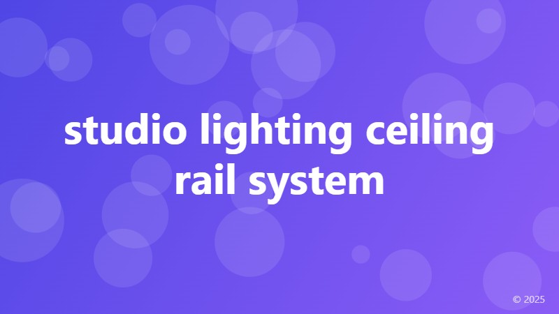 studio lighting ceiling rail system
